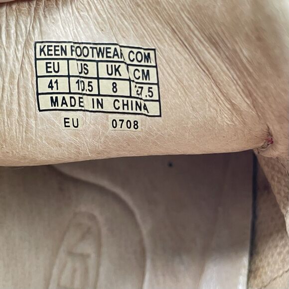 Keen Toyah Shoes Womens Brown Leather Lace Up Hiking Casual Walking Size 10.5 - Picture 10 of 10